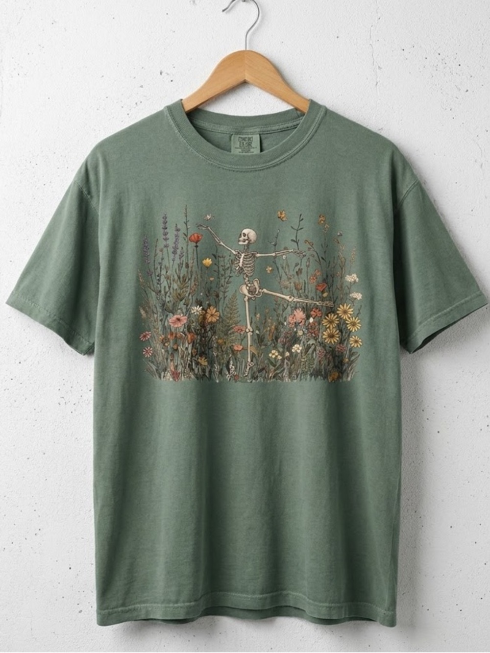 Skeleton Dancing Arabesque Wildflower Botanical Floral Cottagecore Nature Lover
